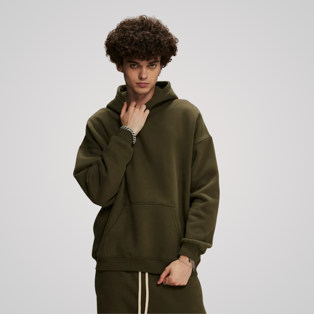 VEIL FLEECE-LINED UNISEX COTTON HOODIE