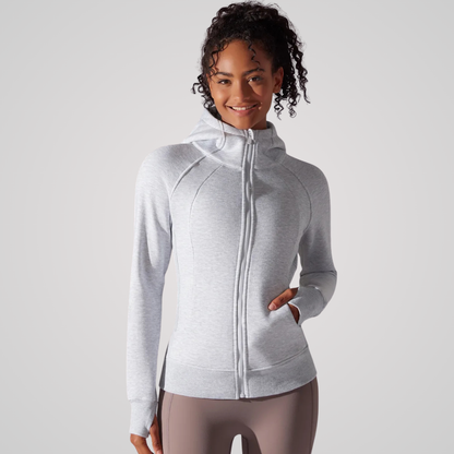 CALYRA WINDPROOF FULL-ZIP HOODIE-Hoodies-Gym Giants