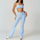 THE TARIJA FLARED V-WAISTED LEGGINGS-Leggings-Gym Giants