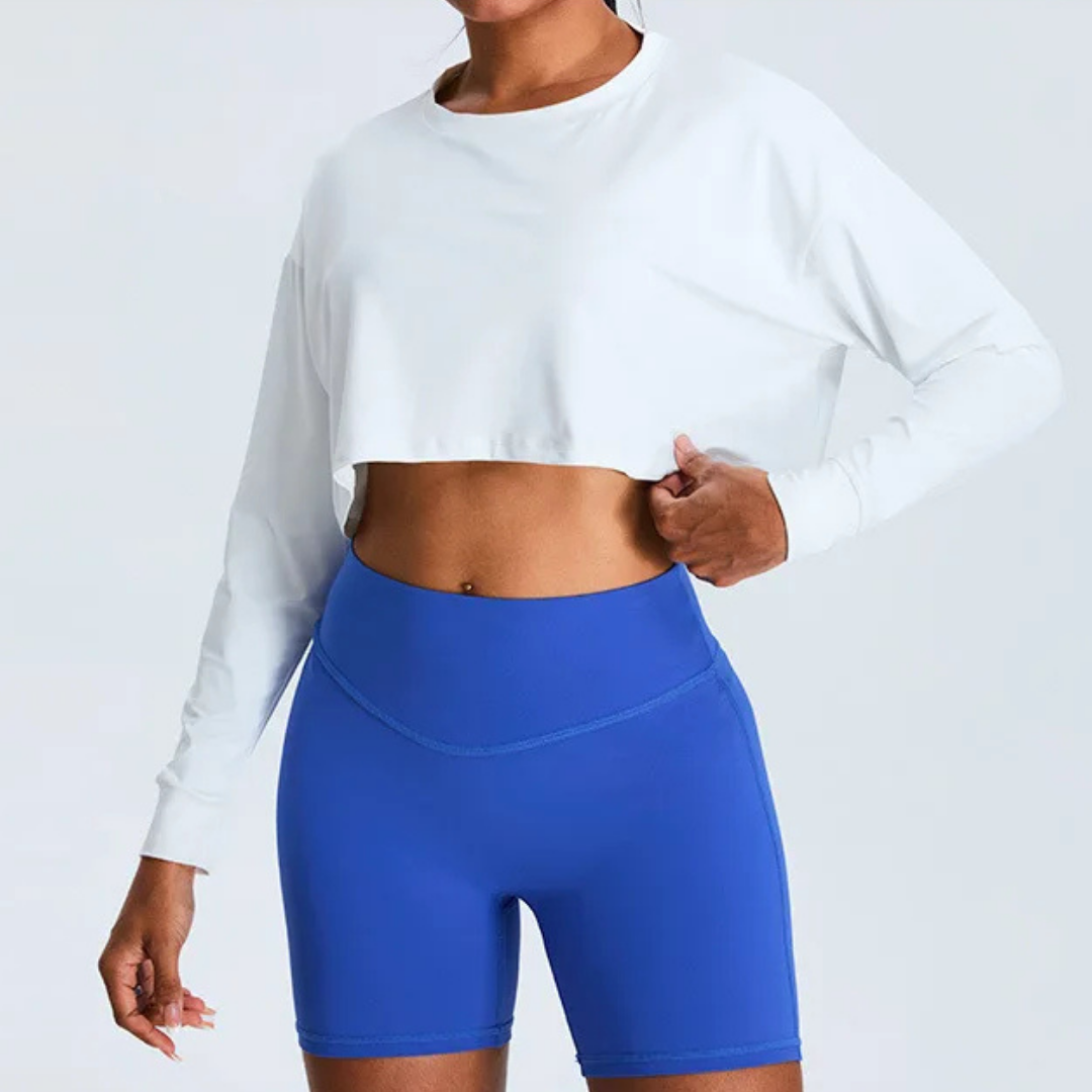 CORINNA CROPPED LONG SLEEVE