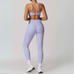 EMMELINE LEGGINGS AND TWIST BACK SPORTS BRA SET
