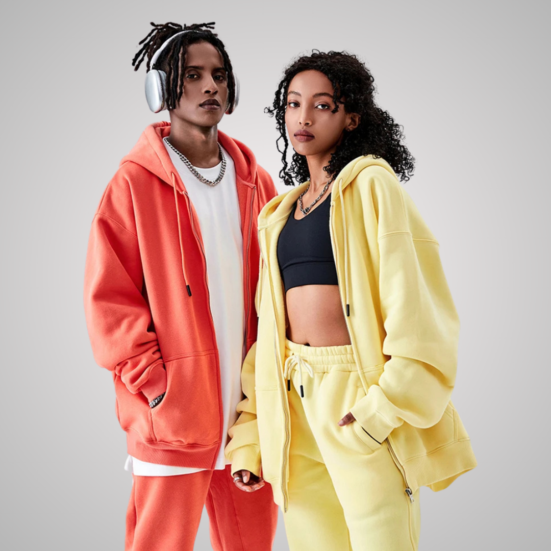 MODENA UNISEX ZIP FRONT HOODIE