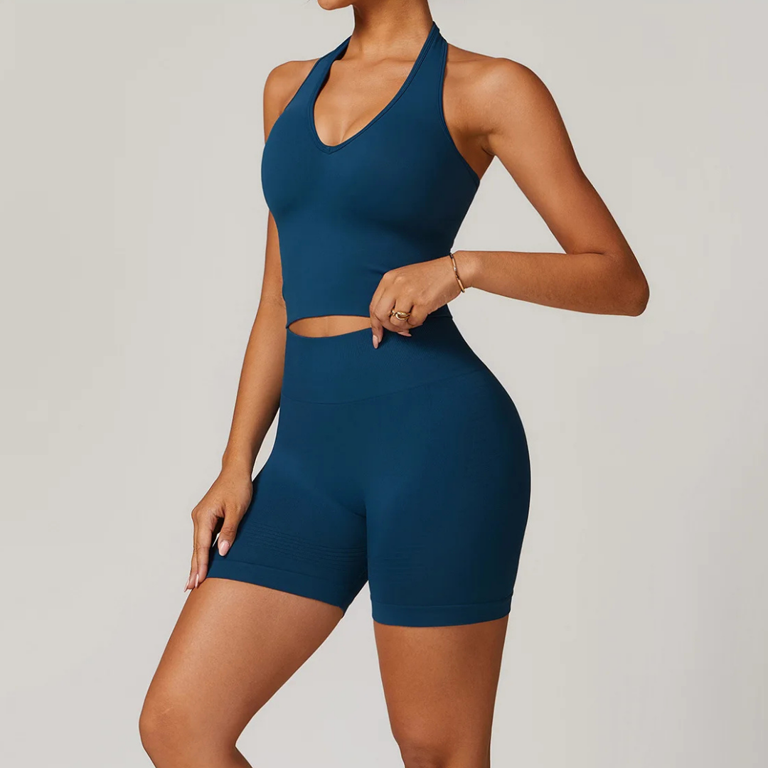 TAYANA SEAMLESS HALTER SET