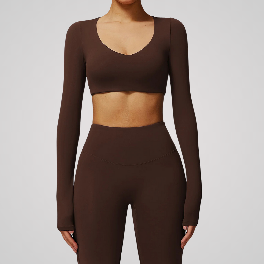 ALINA CROPPED LONG SLEEVE