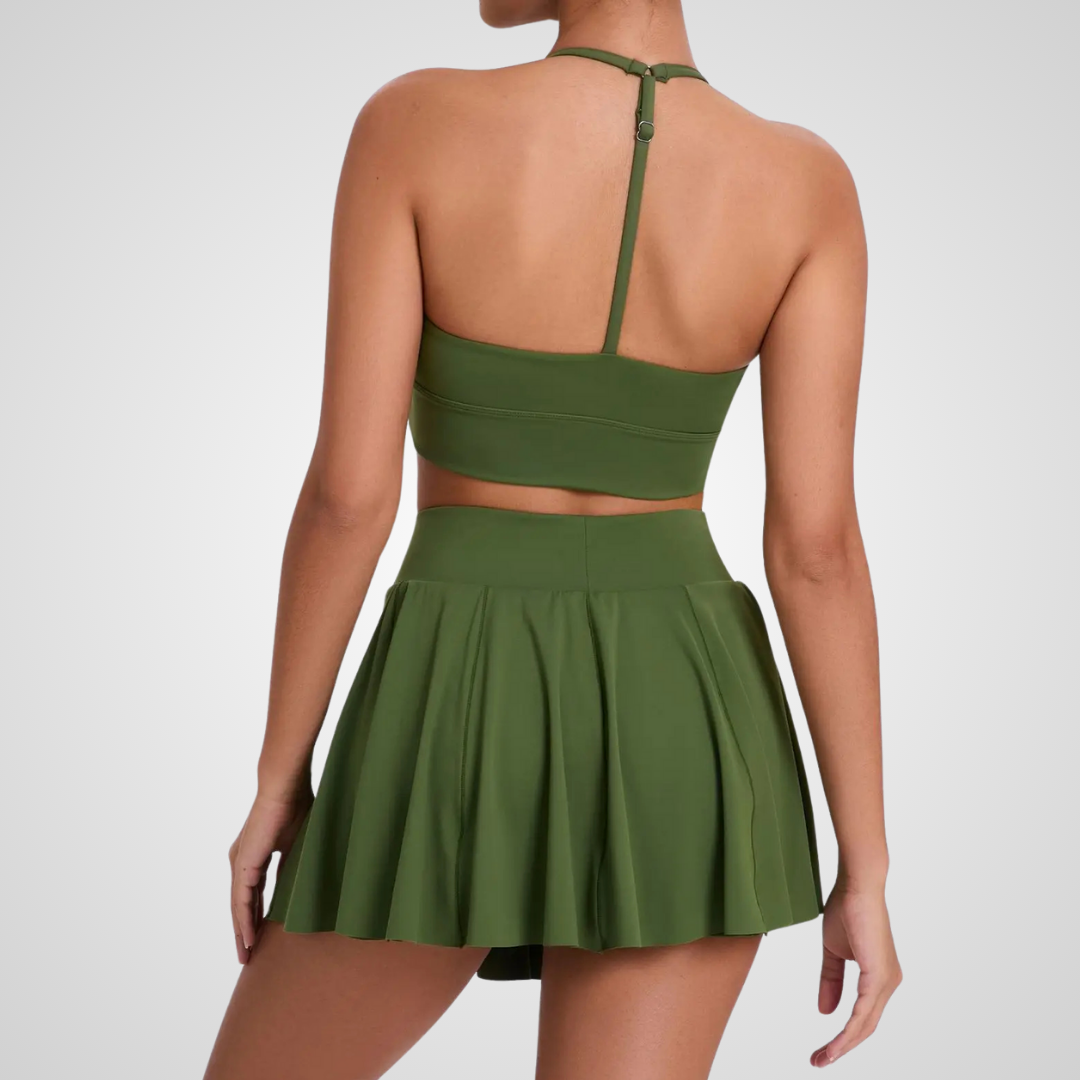 KARELIA HALTER TENNIS SKORT SET