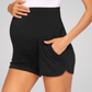 CHARTRES HIGH WAISTED MATERNITY SHORTS