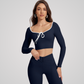 LYSARA LONG SLEEVE TOP AND HIGH-WAIST LEGGINGS SET