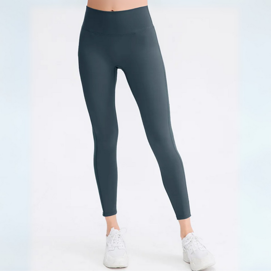 THE DAWN MESH PANEL SEAMLESS LEGGINGS-Leggings-Gym Giants