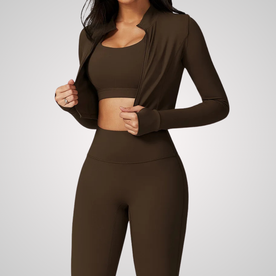 THE SABLE CROPPED TRAINING JACKET