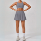 THE BALANCE HIGH-WAISTED SKORT & SPORTS BRA SET