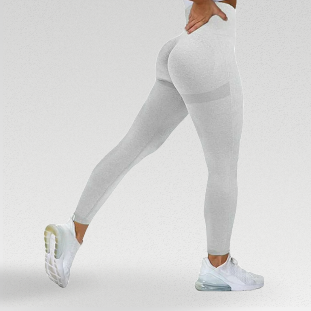 Allure Leggings – Comfortable and stylish, designed to fit like a second skin. High waisted with a seamless design for maximum comfort during workouts. Body contouring for confidence. Versatile and stylish, suitable for the gym, running errands, or lounging. Experience comfort and style in every move.