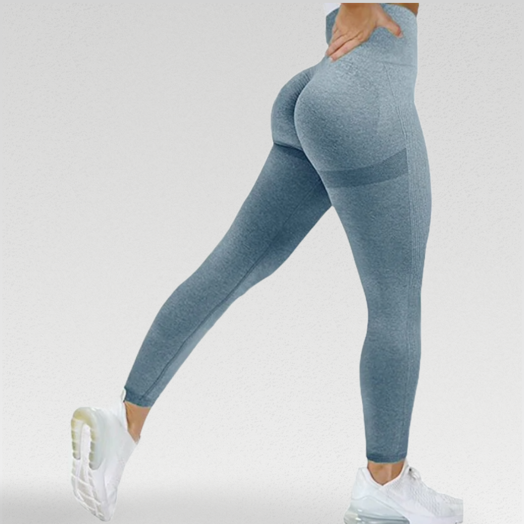 Allure Leggings – Comfortable and stylish, designed to fit like a second skin. High waisted with a seamless design for maximum comfort during workouts. Body contouring for confidence. Versatile and stylish, suitable for the gym, running errands, or lounging. Experience comfort and style in every move.