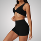 RHODESIA TWIST FRONT SPORTS BRA & SHORTS SET