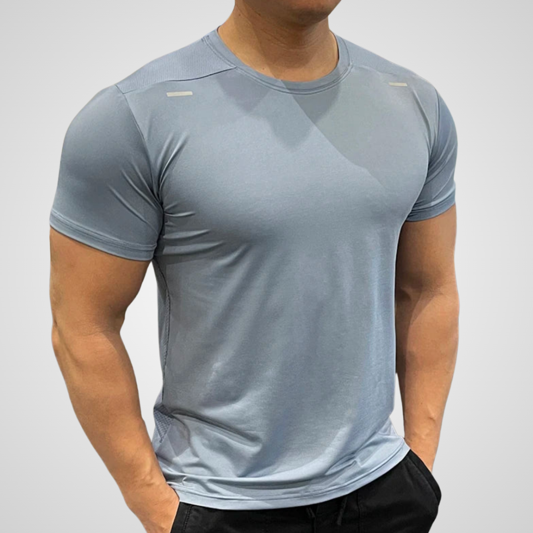 THE TITAN QUICK-DRY REFLECTIVE TEE-T-Shirts-Gym Giants
