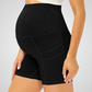 LAURIA HIGH-WAISTED MATERNITY SHORTS