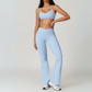 THE TARIJA FLARED V-WAISTED LEGGINGS-Leggings-Gym Giants