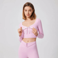 LYSARA LONG SLEEVE TOP AND HIGH-WAIST LEGGINGS SET