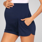 CHARTRES HIGH WAISTED MATERNITY SHORTS