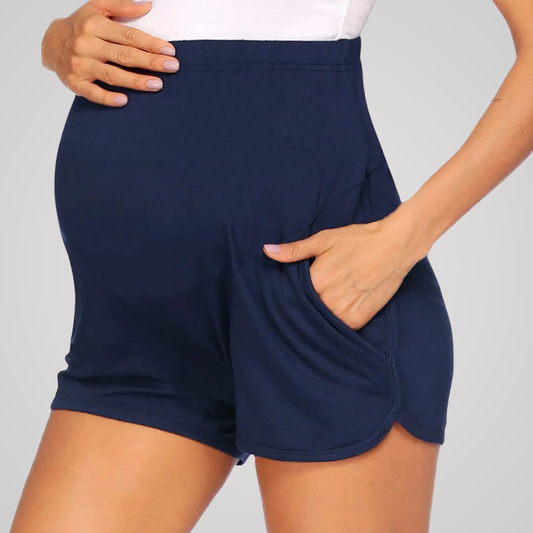 CHARTRES HIGH WAISTED MATERNITY SHORTS