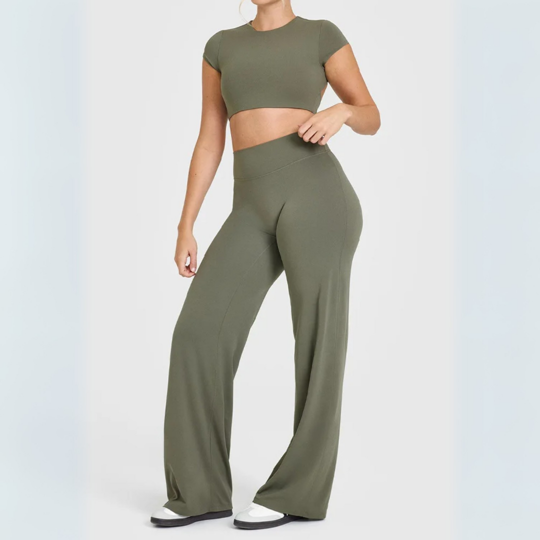 NOELIA SEAMLESS RELAXED FIT LEGGINGS-Leggings-Gym Giants