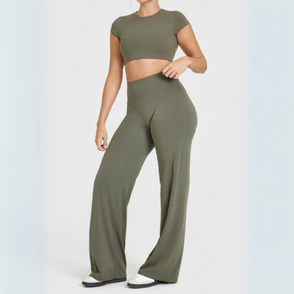 NOELIA SEAMLESS RELAXED FIT LEGGINGS-Leggings-Gym Giants