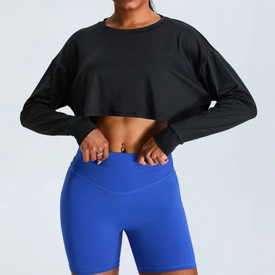 CORINNA CROPPED LONG SLEEVE