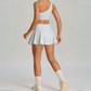 THE MURMUR ONE-SHOULDER SKORT SET