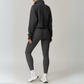 CINDER CROPPED HALF-ZIP SWEATER