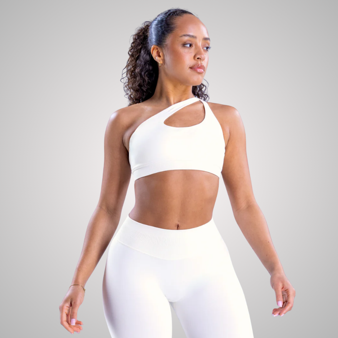 THE AYANA ONE SHOULDER SPORTS BRA