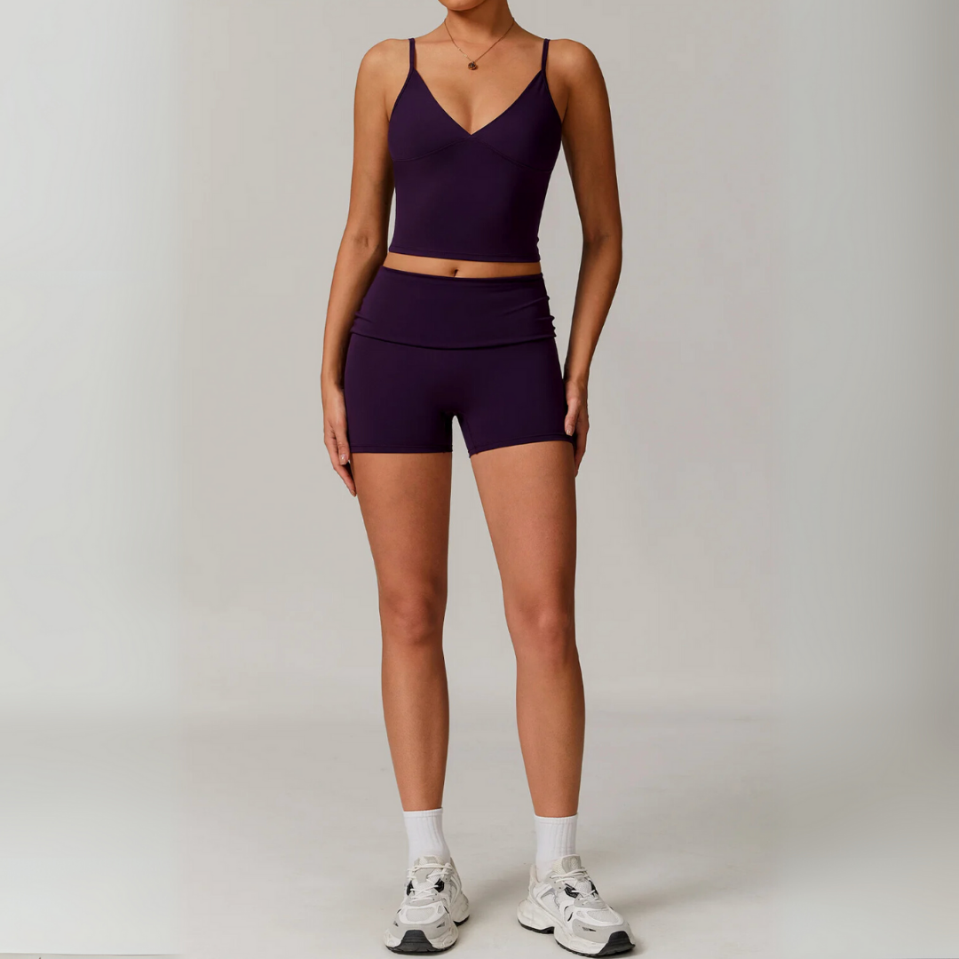 THE PLUNGE SINGLET & SHORTS SET