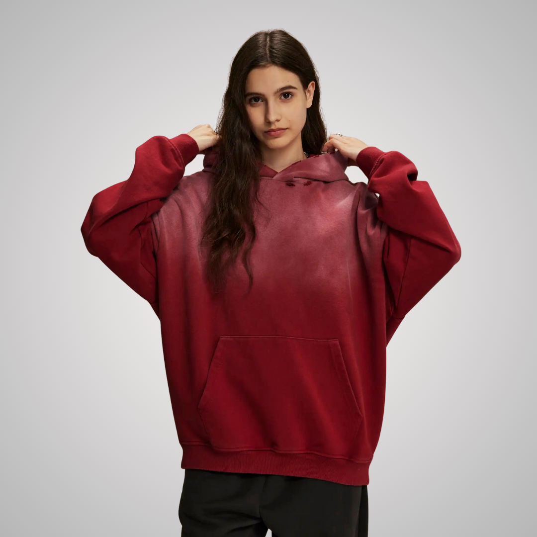 BRAGA DISTRESSED UNISEX HOODIE