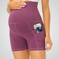 LAURIA HIGH-WAISTED MATERNITY SHORTS