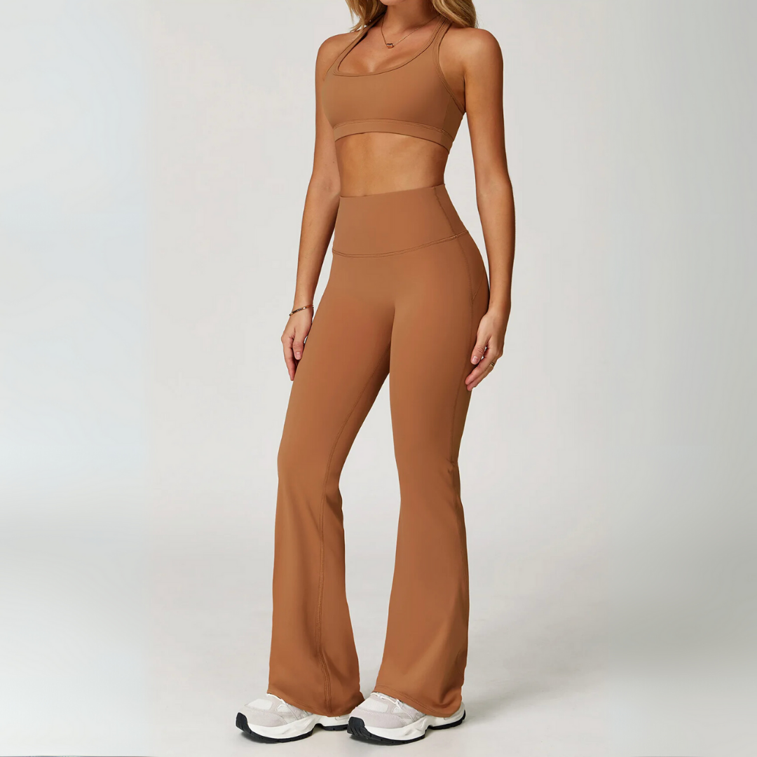 ARISELLA SEAMLESS FLARED LEGGINGS