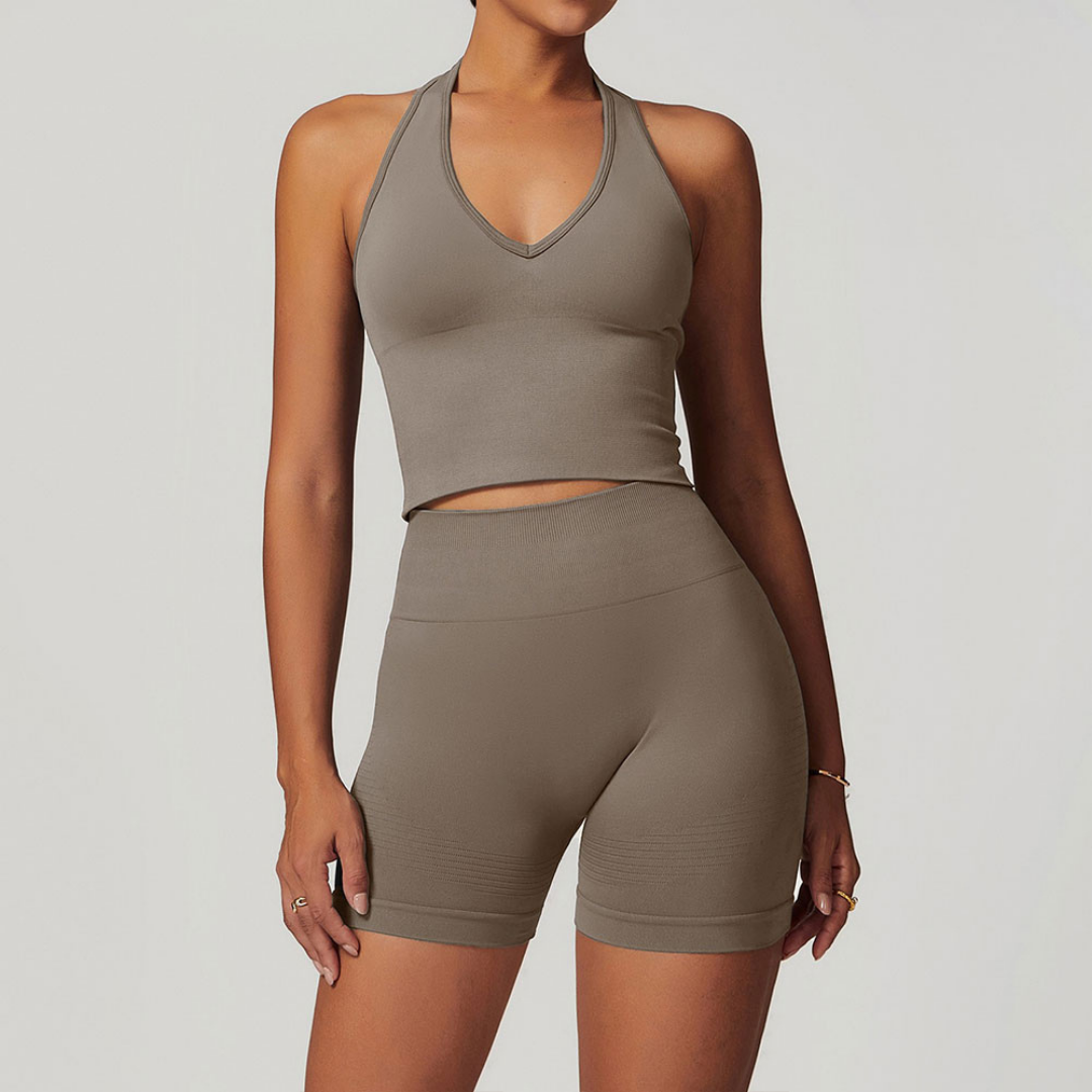 TAYANA SEAMLESS HALTER SET