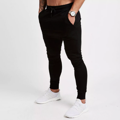 The Finley Slim Fit Sweatpants: Crafted from soft cotton jersey for maximum comfort. Functional pockets add everyday convenience. Slim fit design for modern and stylish casual wear. Elevate your wardrobe with The Finley Sweatpants.