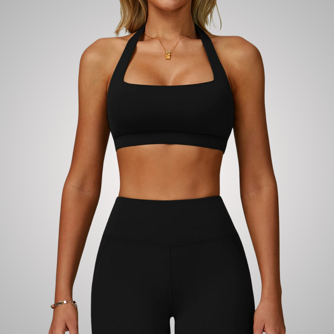 ALETTA HALTER NECK SPORTS BRA