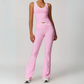 ARALINA FLARED LEGGINGS & SINGLET SET-Workout Sets-Gym Giants