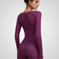 THE MADELLINE CROPPED MESH LONG SLEEVE-Long Sleeve Shirts-Gym Giants