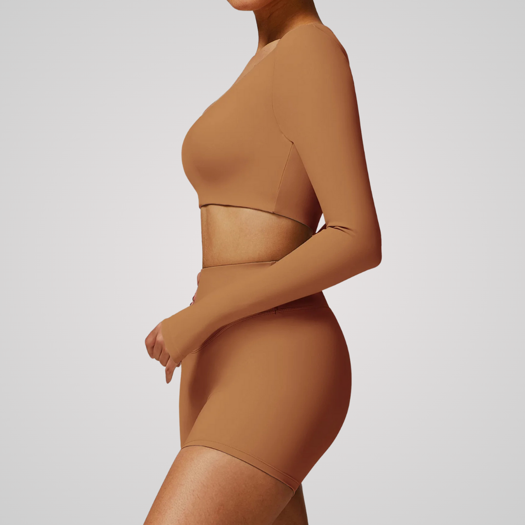 ALINA CROPPED LONG SLEEVE