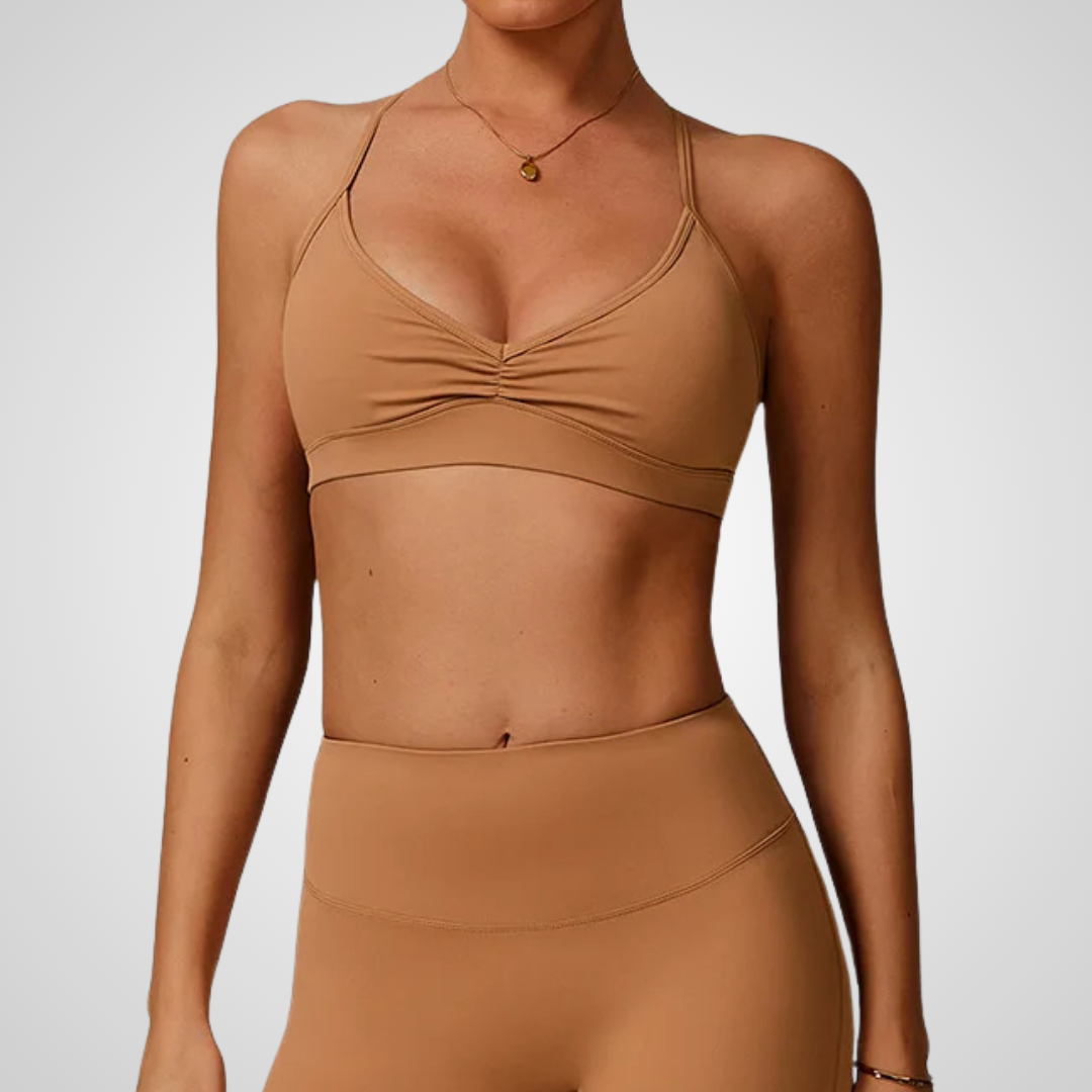 IZARA RUCHED SPORTS BRA