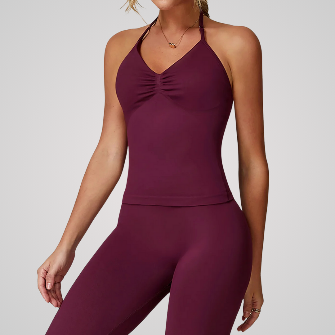 AURORA SEAMLESS HALTER SINGLET