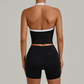 CLOVER HALTERNECK SINGLET & SEAMLESS SHORTS SET
