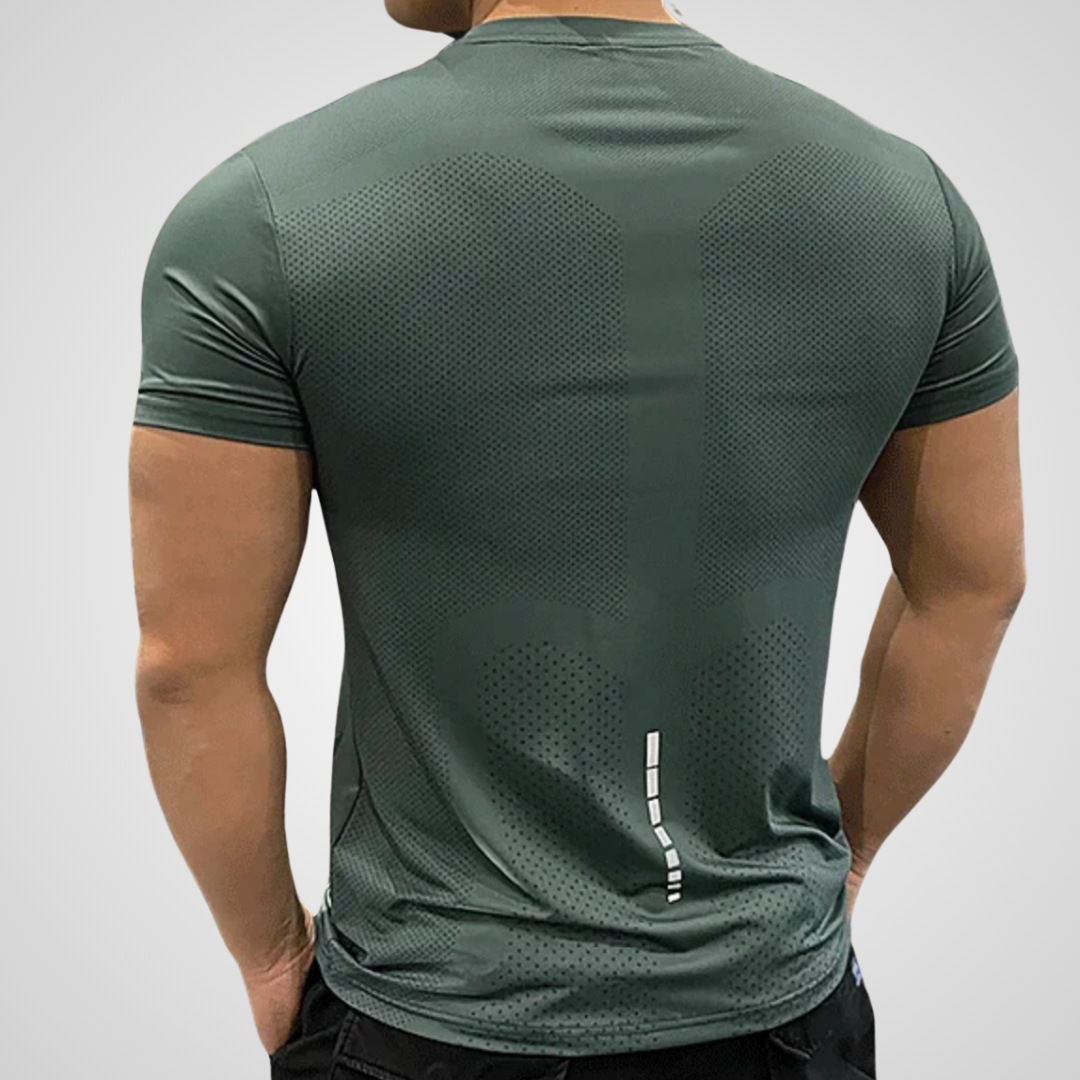 THE TITAN QUICK-DRY REFLECTIVE TEE-T-Shirts-Gym Giants
