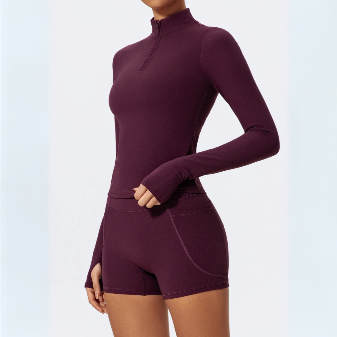 MEIRA SEAMLESS HALF ZIP SPORTS JACKET
