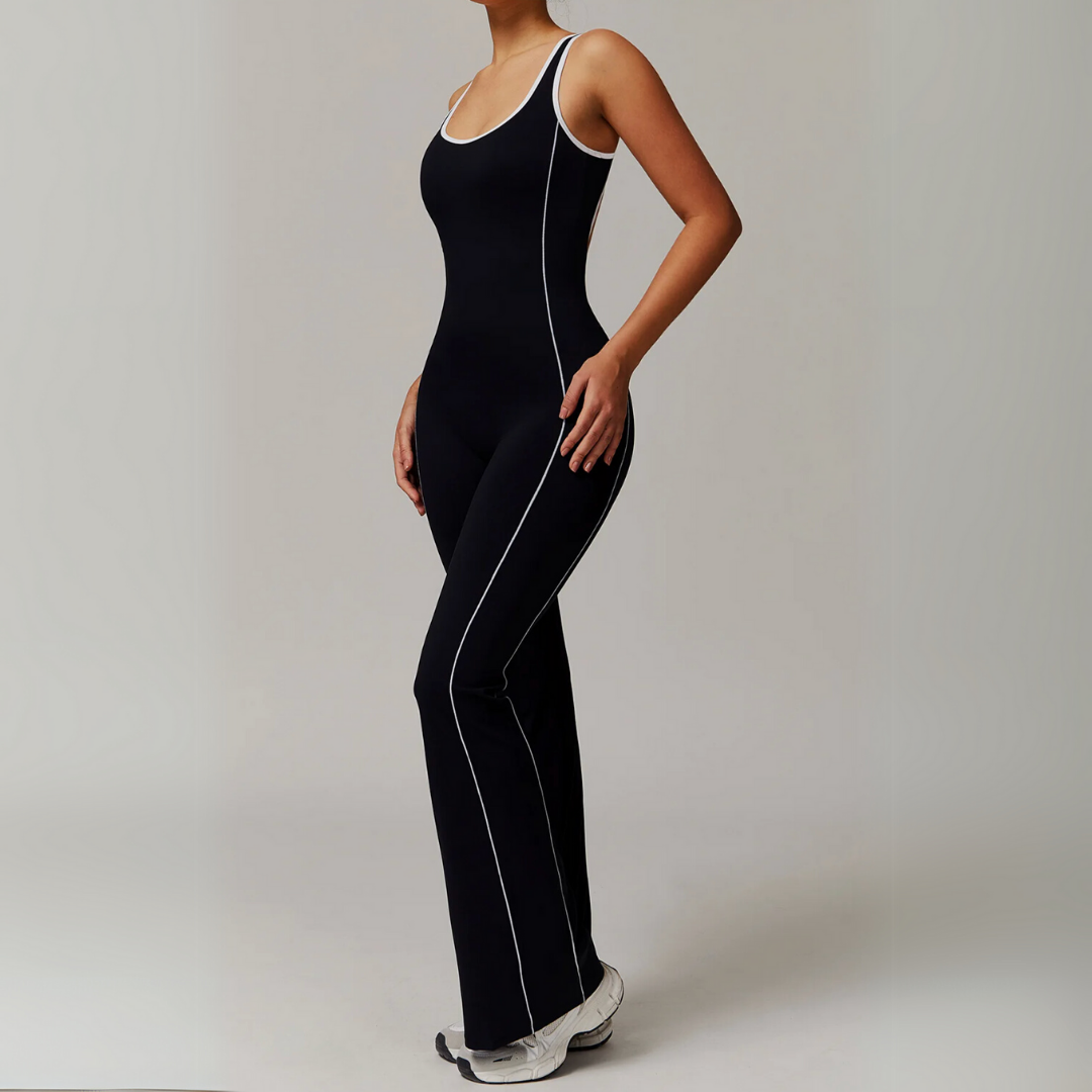 THE ISOLA FLARED LEG JUMPSUIT