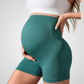 ARALIE HIGH-WAISTED MATERNITY SHORTS