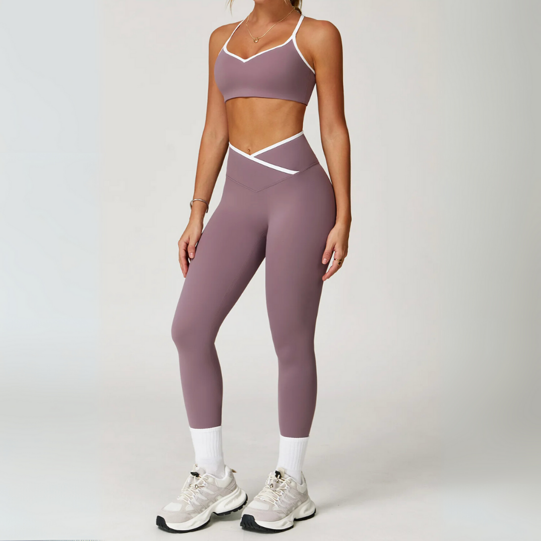 THE ORIARA SEAMLESS LEGGINGS &.SPORTS BRA SET