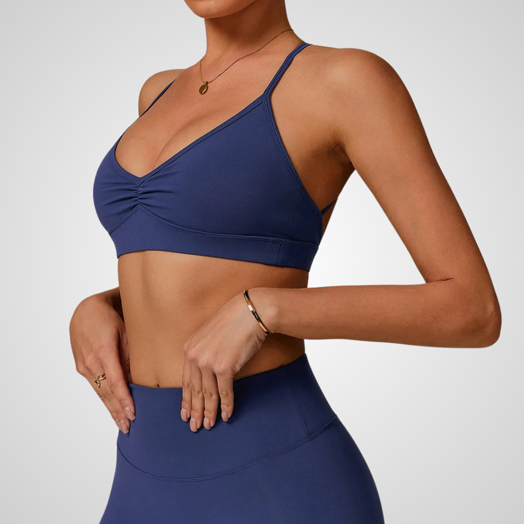 IZARA RUCHED SPORTS BRA