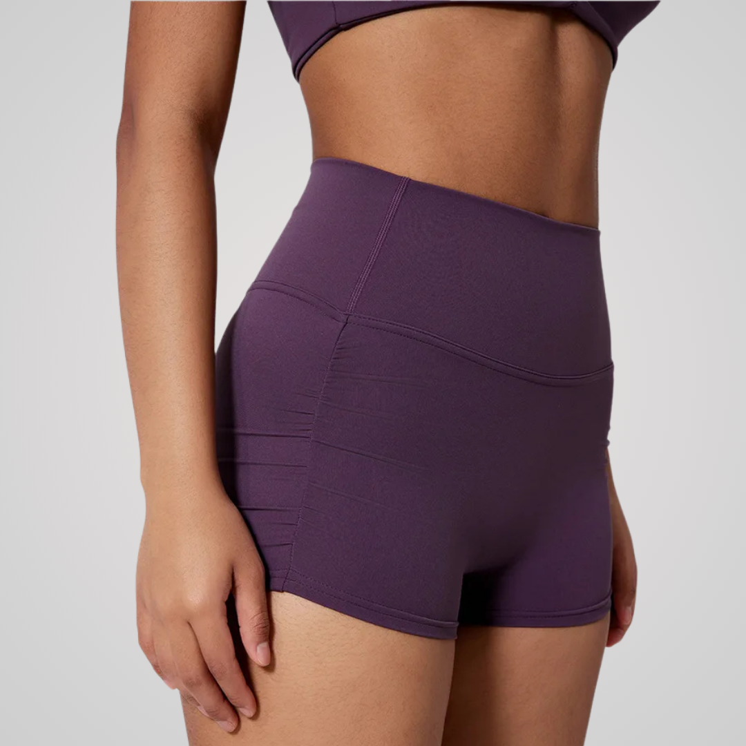 BELLINA HIGH-WAISTED BOOTY SHORTS