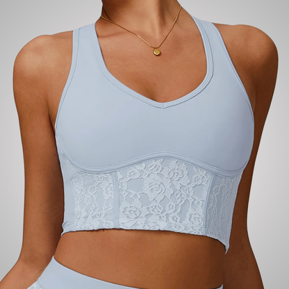 CALANTHA LACE RACERBACK SINGLET